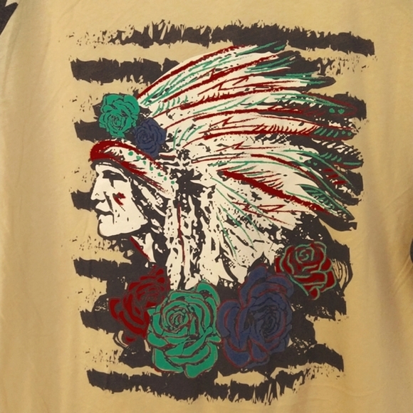 Crazy Train Patriotic Baseball Tee  Size L NWOT - Picture 3 of 5